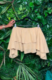 Leah Off the Shoulder Layered Crop Top