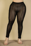 Lauren Seam Front High Waist Mesh Leggings