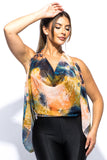 Open Back Cowl Neck Top