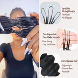 Body/Ocean Wave Feather Human Hair Crochet