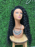 Cassye- Bohemian Box Braid Headband Wig- Synthetic Hair