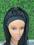 Nyah Half Up/ Half Down Braided Headband Wig- Synthetic Hair