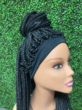 Nyah Half Up/ Half Down Braided Headband Wig- Synthetic Hair
