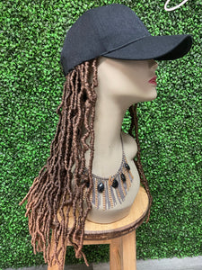 Janell- Faux loc Hat Wig- Synthetic Hair