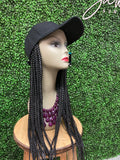 Danielle- Box Braid Hat Wig- Synthetic Hair