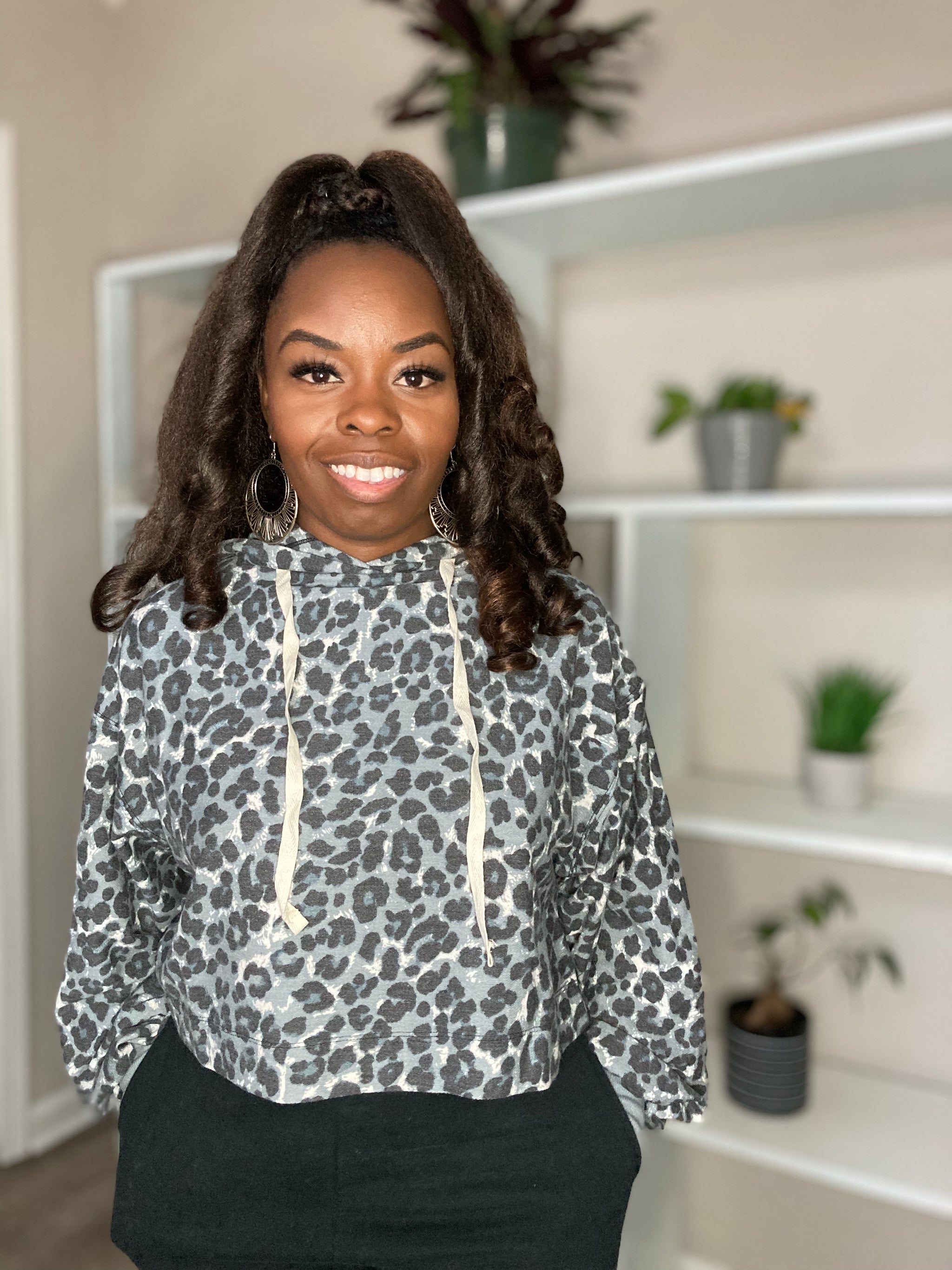 ☆Girly Leopard JSK&チョーカーセット/グレー☆ June Relaxed Wool Cardigan – Guizio