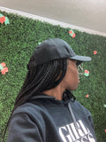 Danielle- Box Braid Hat Wig- Synthetic Hair